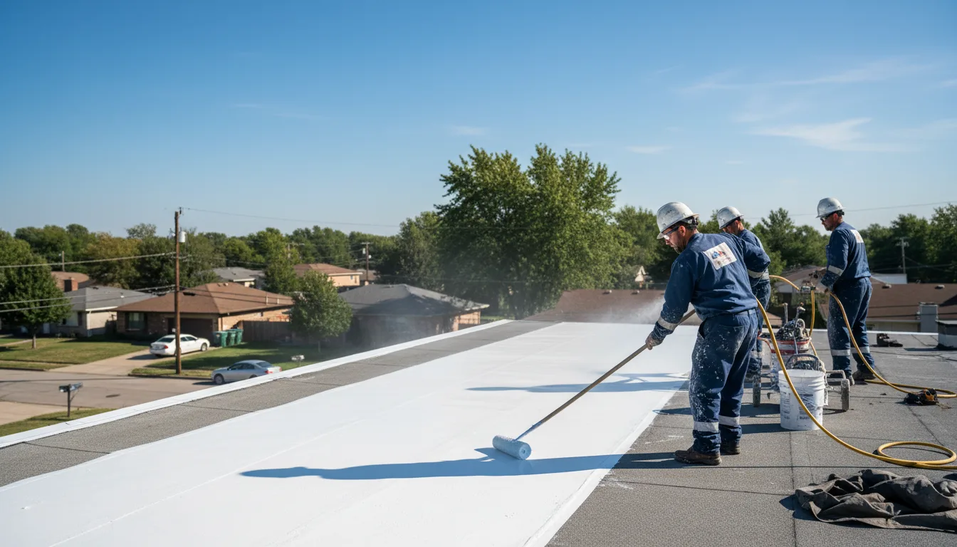Commercial roof coating in Chatham, MS near me